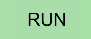 Stock run logo