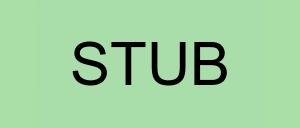 Stock stub logo